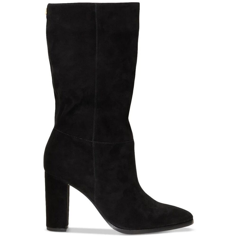 NEW $275 Lauren Ralph Lauren Artizan II Mid-Shaft Suede Boots in Black Size 9.5